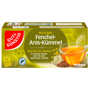 GUT&GÜNSTIG Fenchel Anis Kümmel Tee 25ST 50g