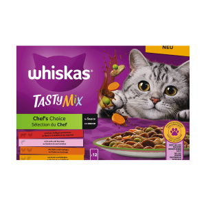 Whiskas Tasty Mix Chefs Choice in Sauce 12x85g