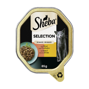 Sheba Селекция, соус, говядина, индейка 85g