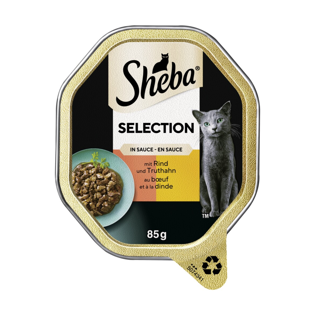 Sheba Селекция, соус, говядина, индейка 85g