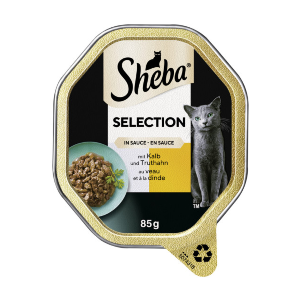 Sheba Selection in Sauce mit Kalb und Truthahn 85g