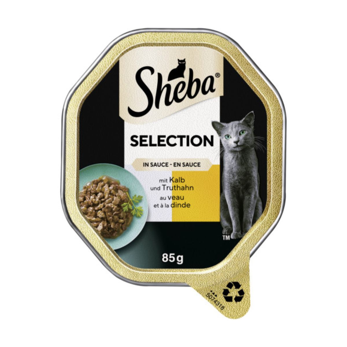 Sheba Selection in Sauce mit Kalb und Truthahn 85g