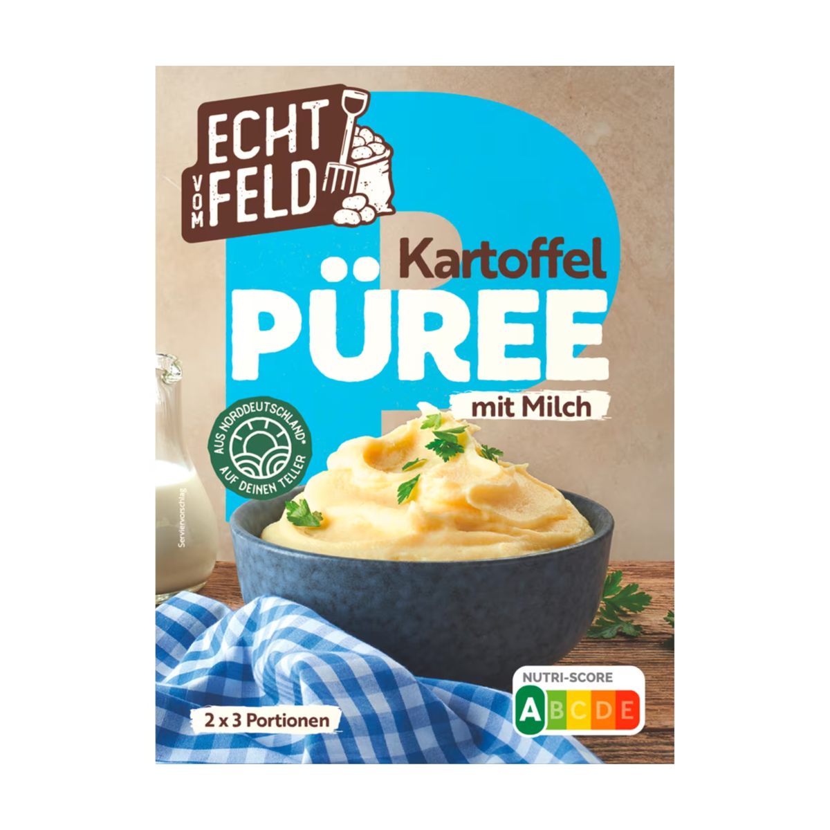 Echt vom Feld Kartoffelpüree mit Milch 200g