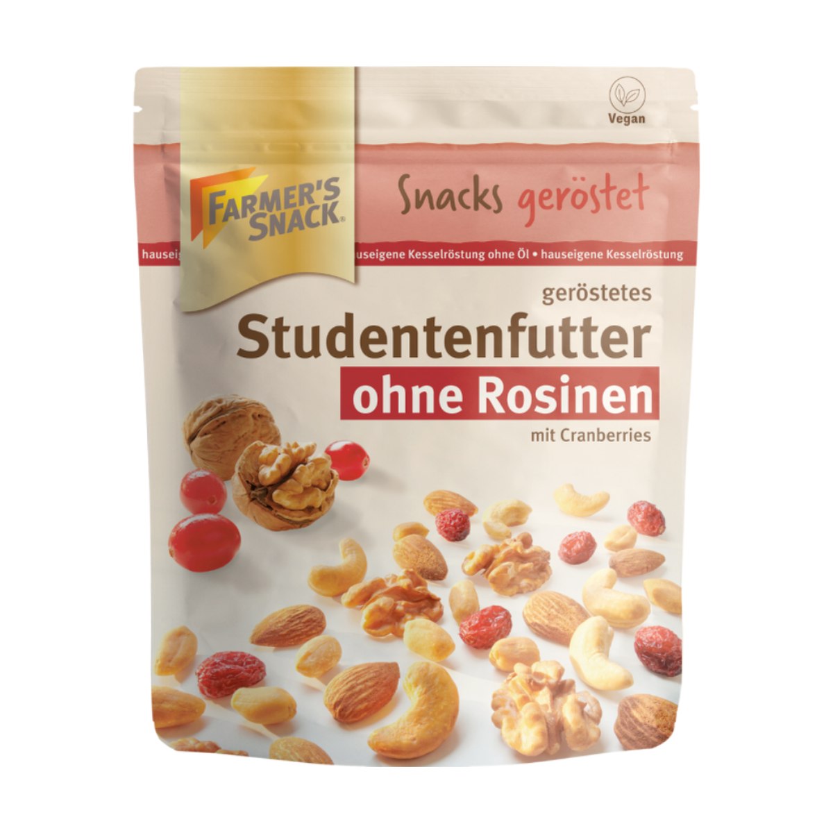 Farmer's Snack Studentenfutter ohne Rosinen geröstet 300g