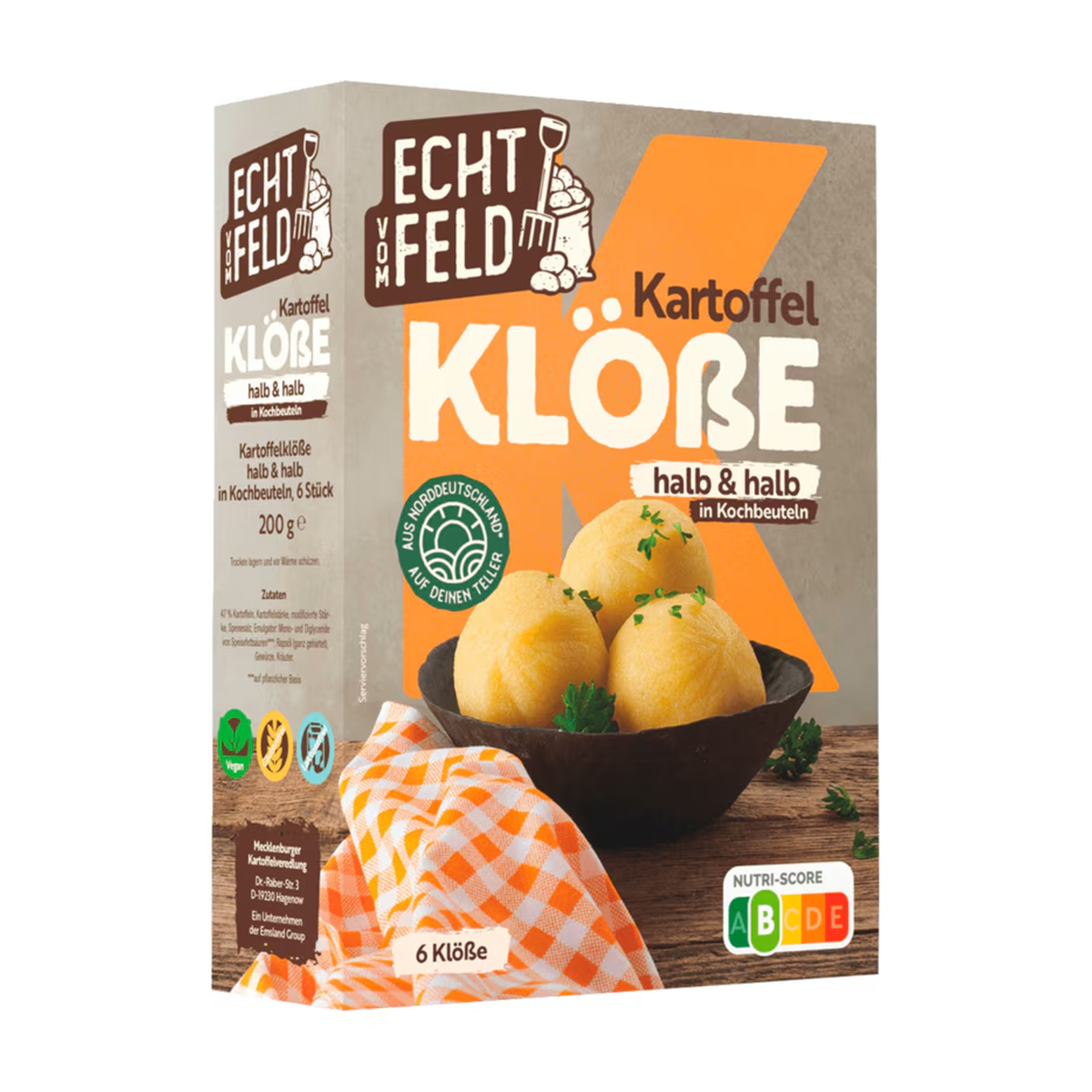 Echt vom Feld Kartoffelklöße halb&halb 200g