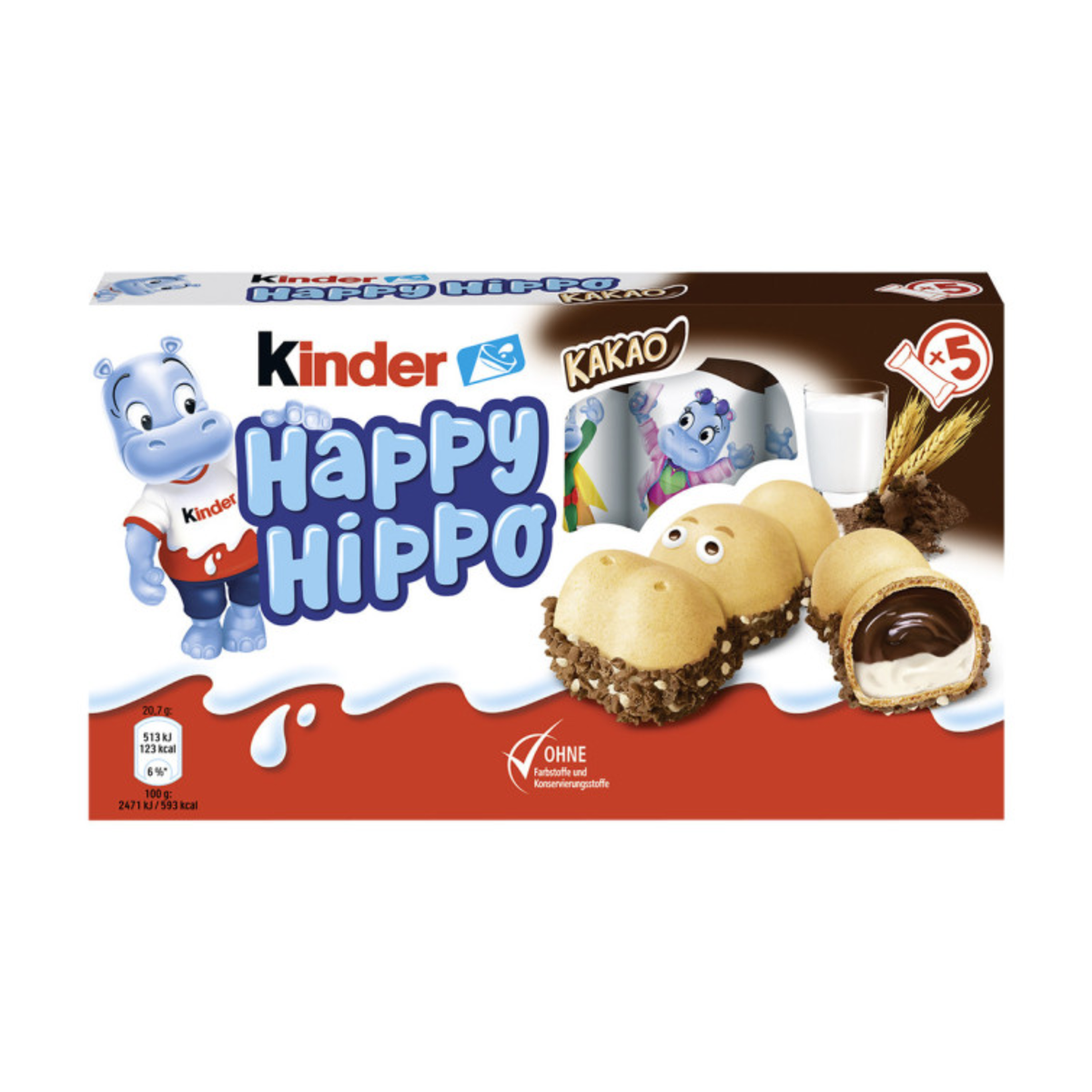 Ferrero Kinder Happy Hippo Cacao 103g