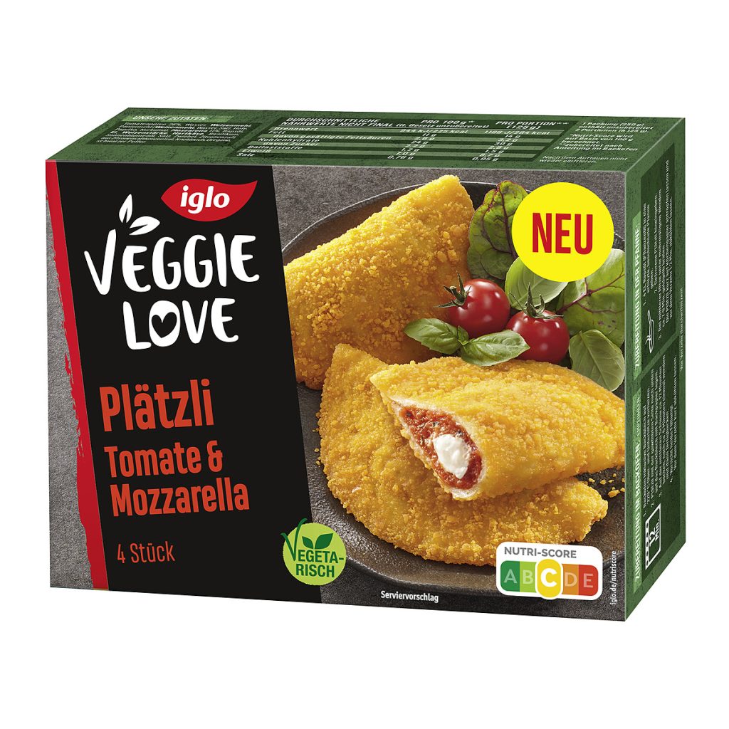 Iglo Veggie Love Plätzli Tomate&Mozzarella 250g