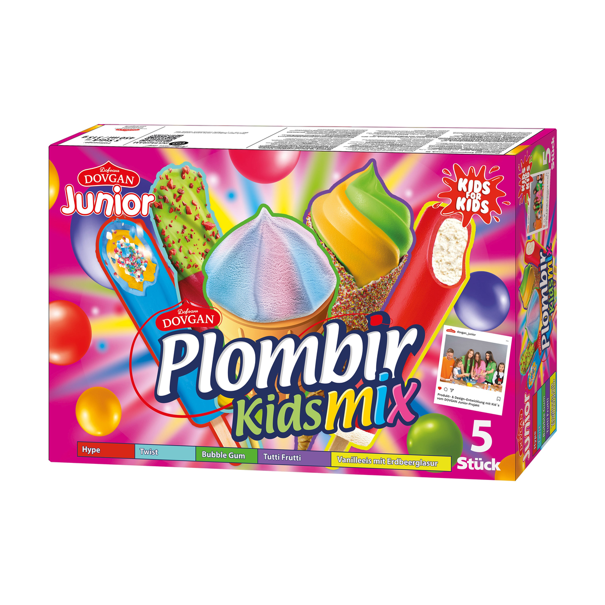 Plombir Kidsmix 450ml