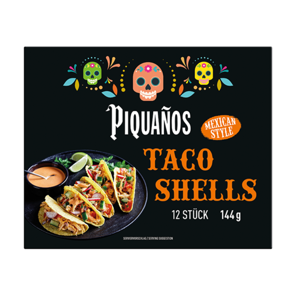 Piquanos Taco Shells 12x12g