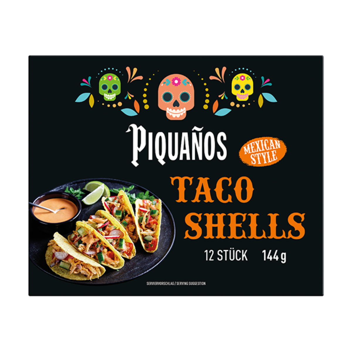 Piquanos Taco Shells 12x12g