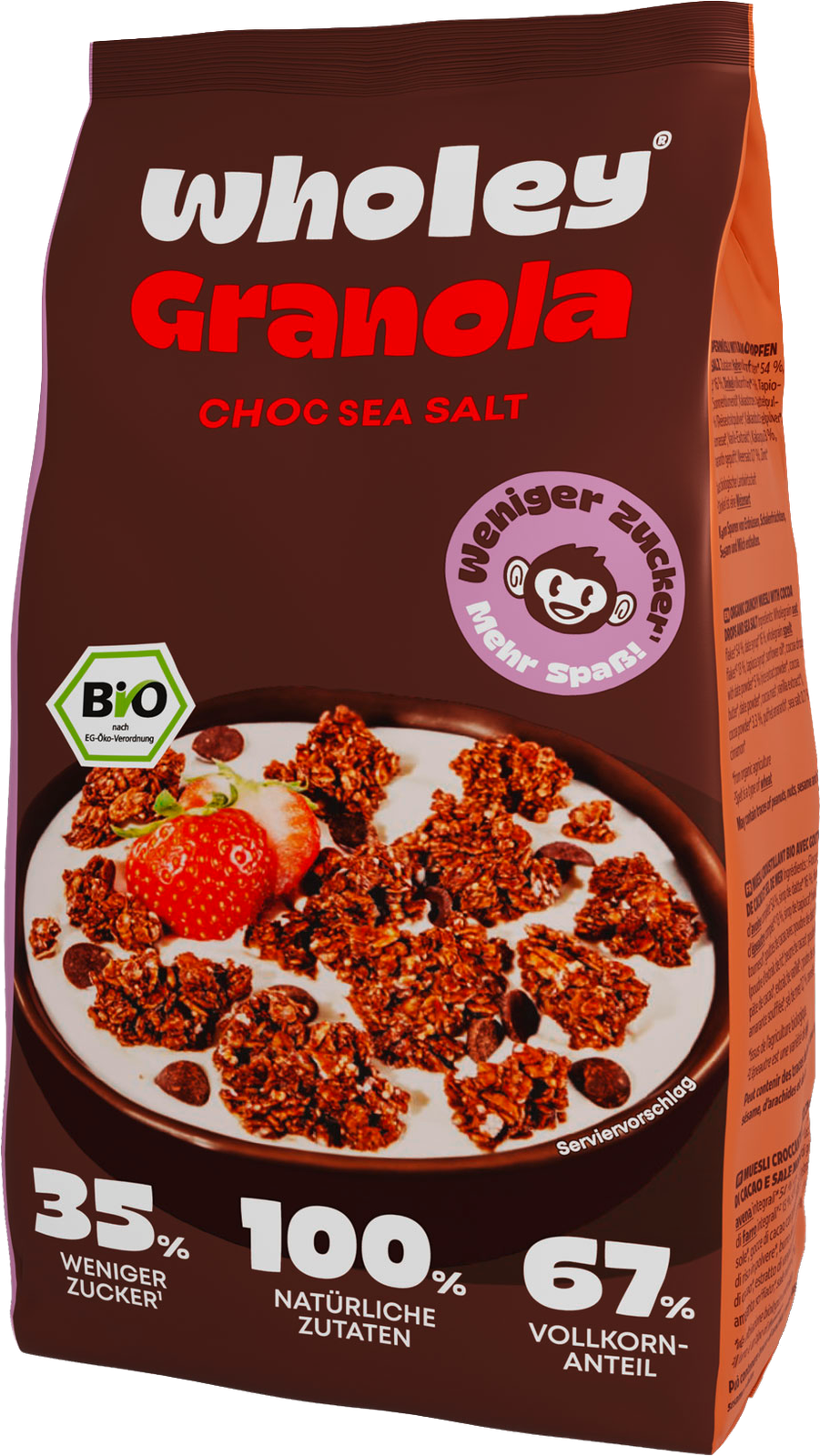 Bio Wholey Granola Choc Sea Salt 300g