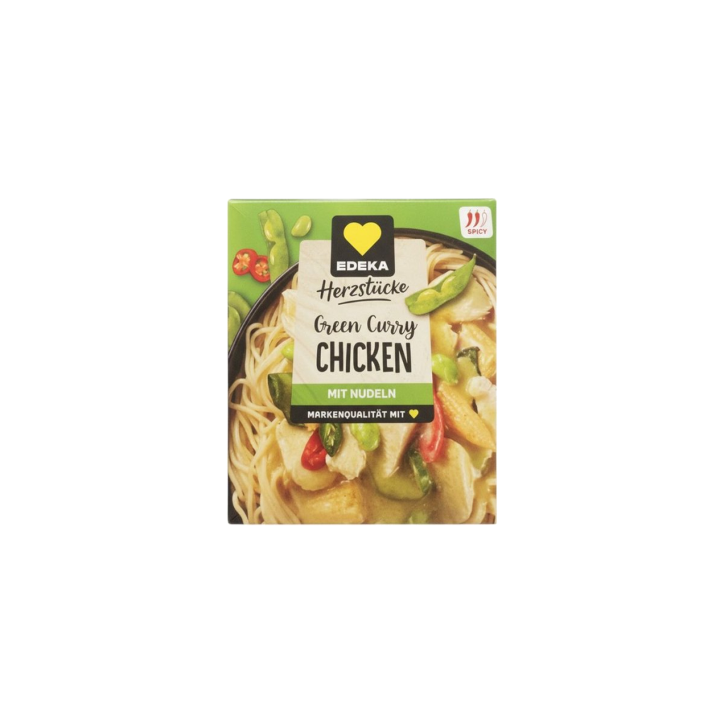 EDEKA Herzstücke Green Curry Hühnchen mit Nudeln 320g