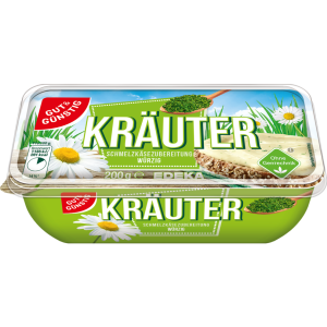 GUT&GÜNSTIG Schmelzkäse-Schale 50% Kräuter 200g VLOG