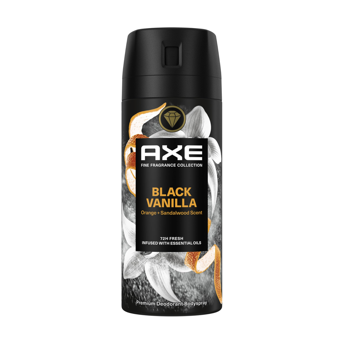 Axe Deo Bodyspray Premium Black Vanilla ohne Aluminiumsalze 150ml