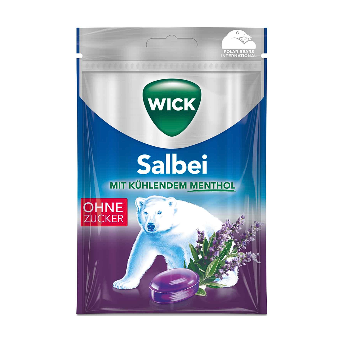 Wick Salbei ohne Zucker 72g