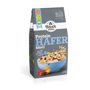 Bio Bauckhof Hafer Müsli Protein ungesüßt glutenfrei 425g