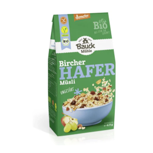 Demeter Bauckhof Hafer Müsli Bircher ungesüßt glutenfrei 425g