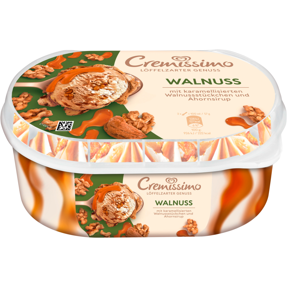 Langnese Cremissimo Walnuss Eis 825ml
