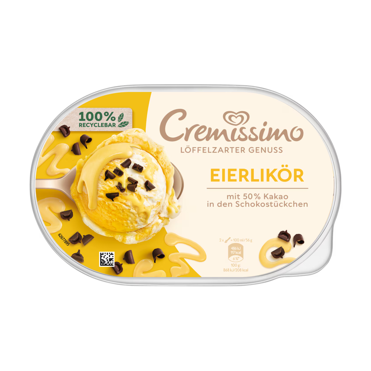 Langnese Cremissimo Eierlikör Eis 825ml