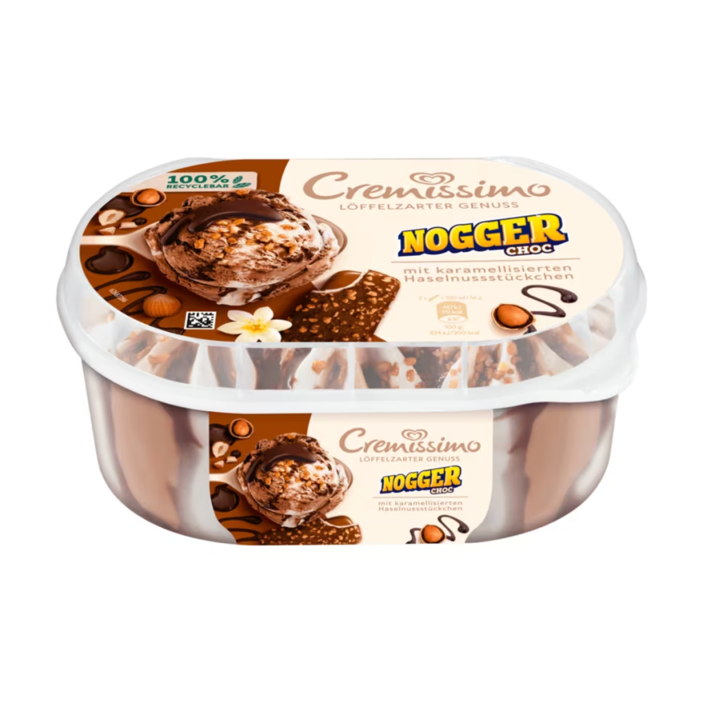 Langnese Cremissimo Nogger Choc Eis 825ml