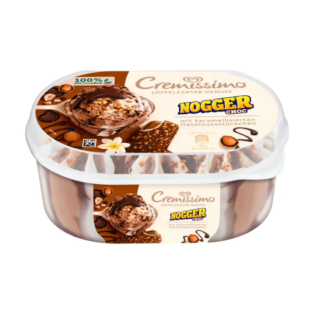 Langnese Cremissimo Nogger Choc Eis 825ml