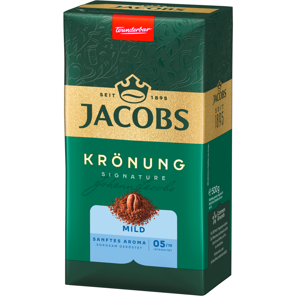 Jacobs Krönung Kaffee Mild gemahlen 500g