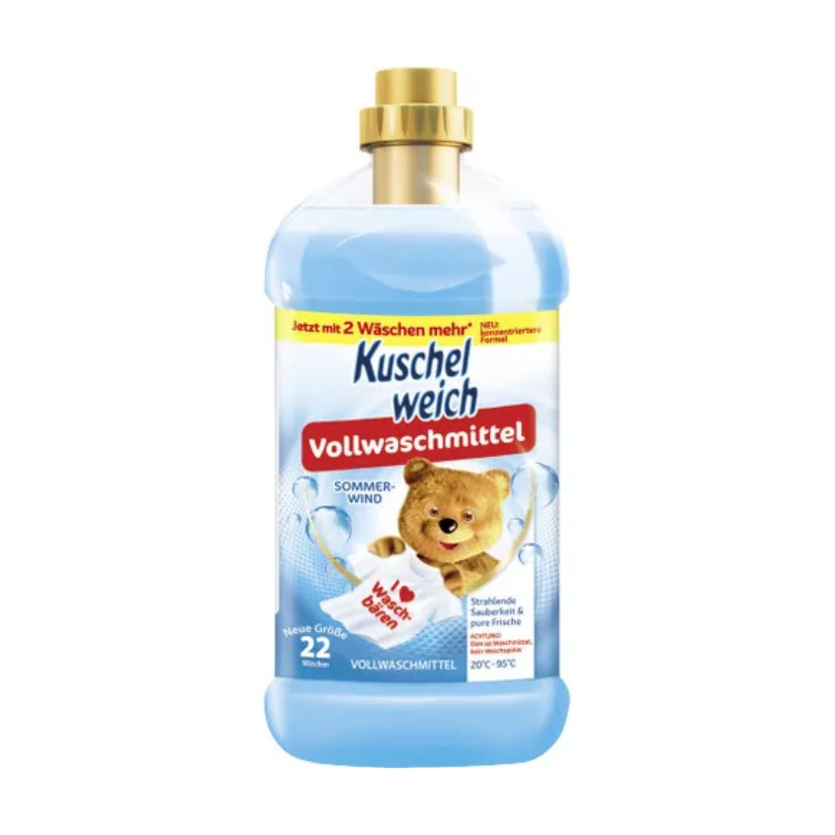 Kuschelweich Vollwaschmittel Sommerwind flüssig 22WL 1,1l