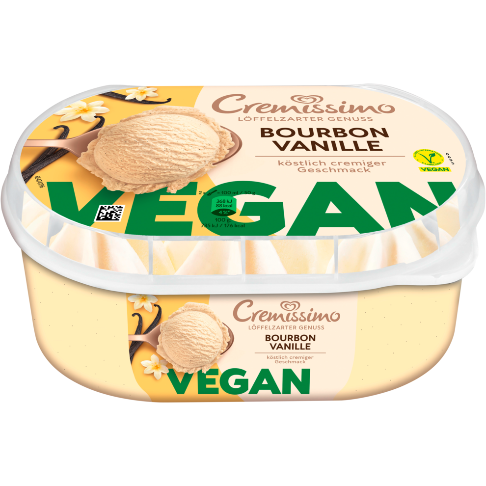 Langnese Cremissimo Bourbon Vanille Eis vegan 825ml