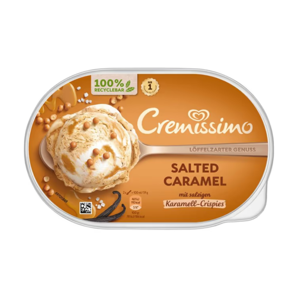 Langnese Cremissimo Salted Caramel Eis 825ml