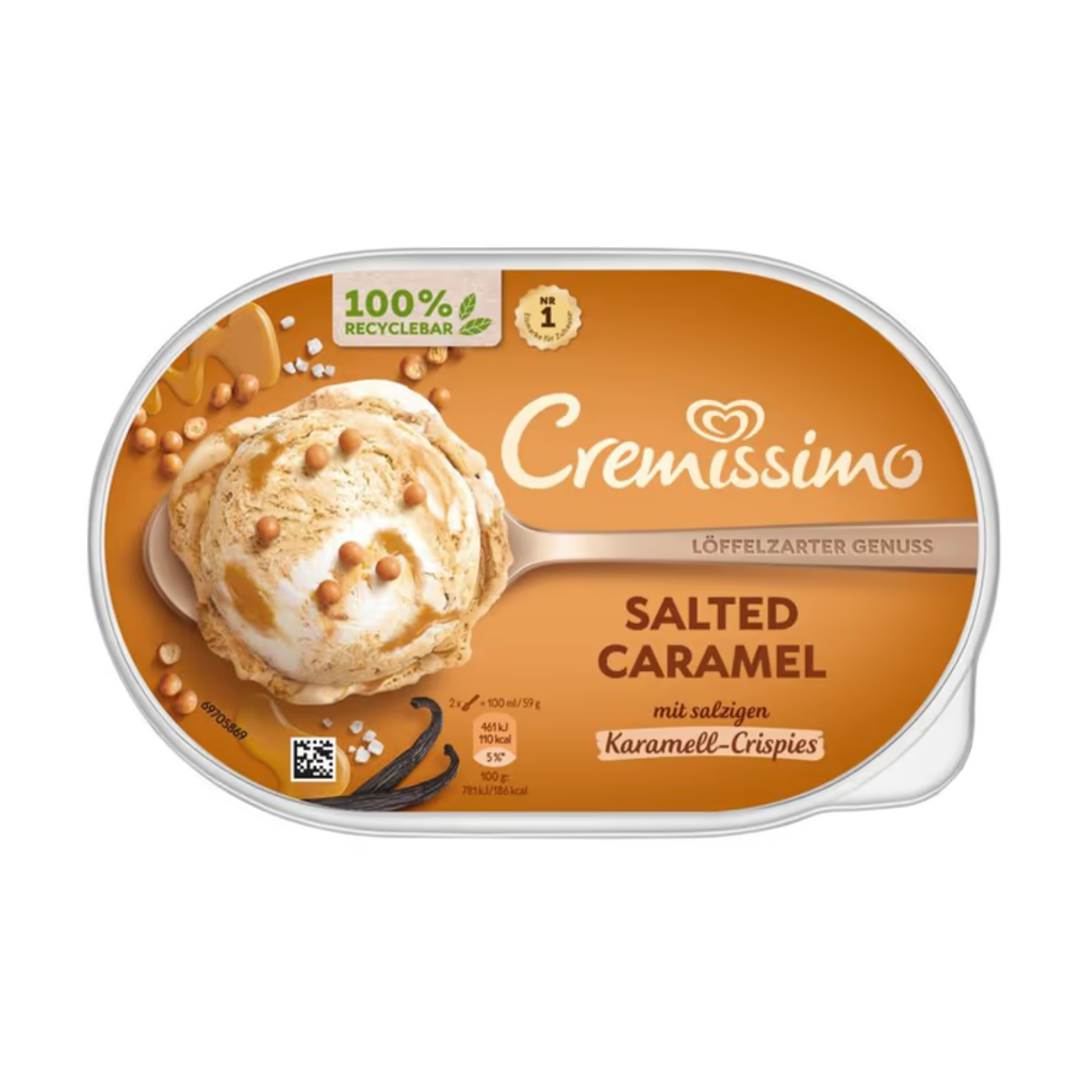 Langnese Cremissimo Salted Caramel Eis 825ml