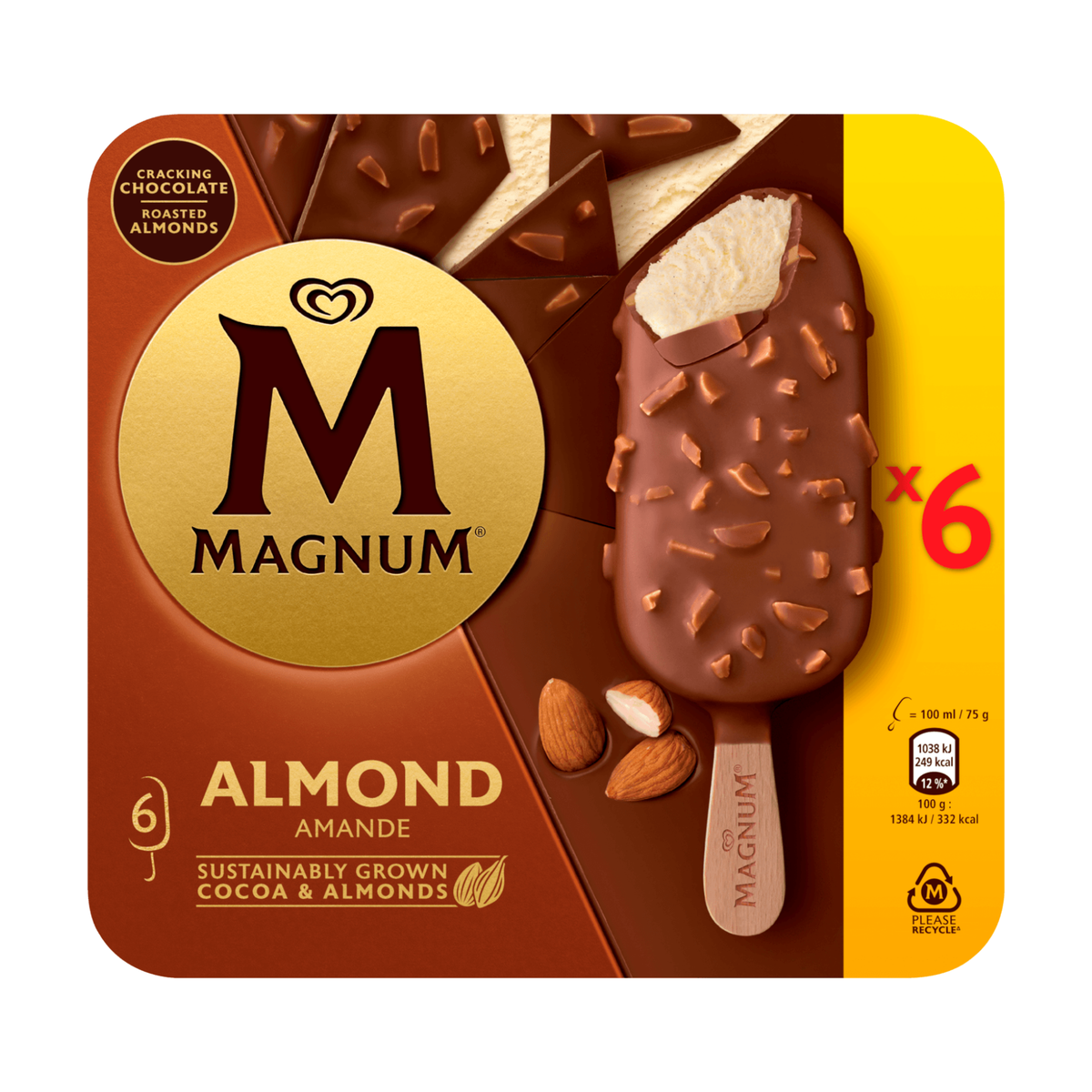 Langnese Магнум миндаль 6x100ml