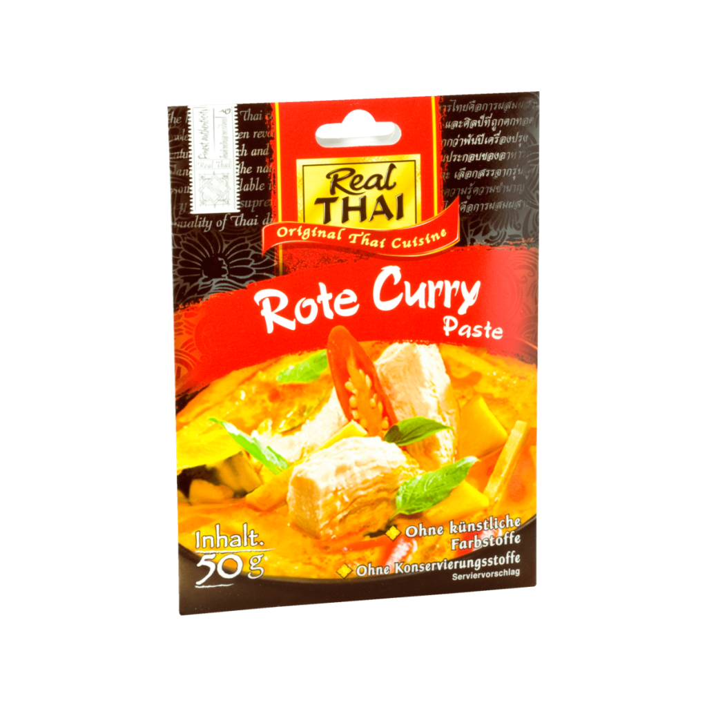 Real Thai Koch-Set Rote Curry Paste 50g & Kokosnussmilch 250ml 90ST DP
