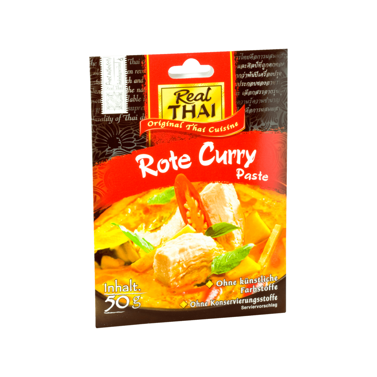 Real Thai Koch-Set Rote Curry Paste 50g & Kokosnussmilch 250ml 90ST DP