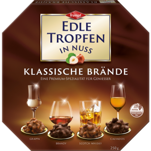 Trumpf Edle Tropfen in Nuss Klassische Brände 250g