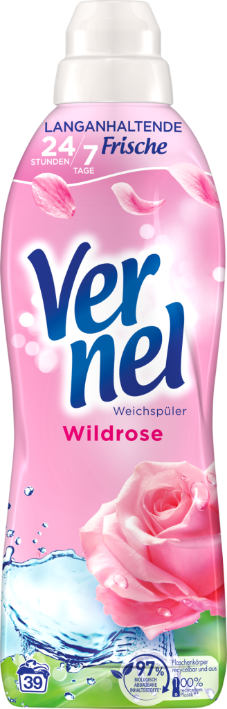 Vernel Weichspüler Wildrose 39WL 858ml