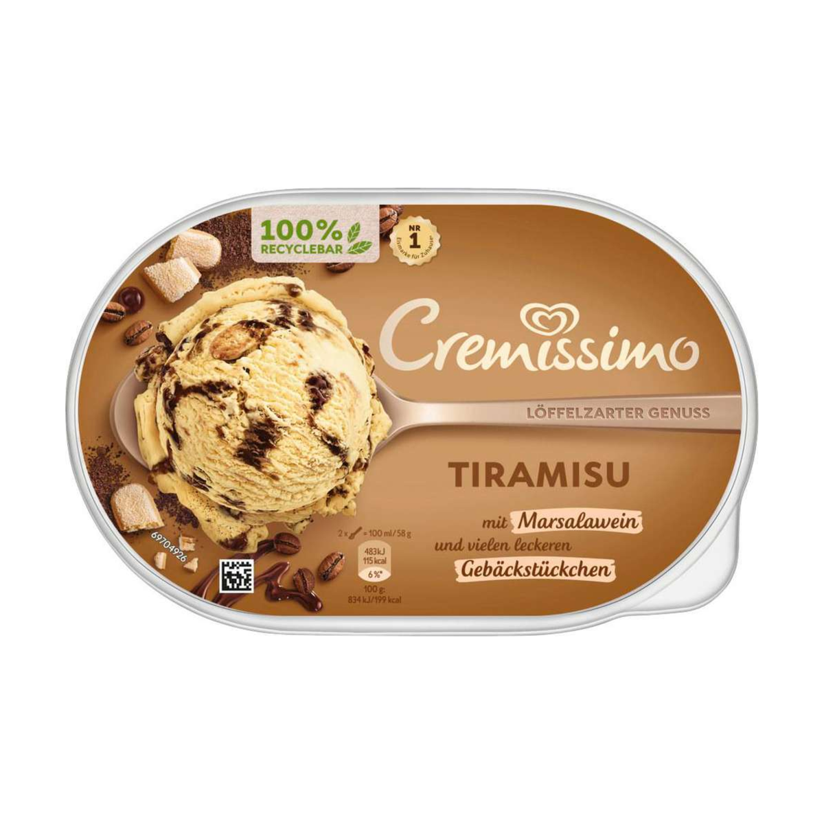 Langnese Cremissimo Tiramisu Eis 825ml