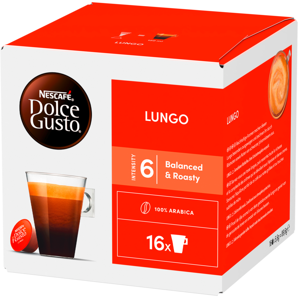 Nescafe Дольче Gusto лунго 16ST 89,6g