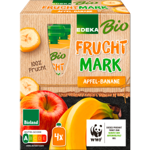 Bio EDEKA Fruchtmus Apfel-Banane 4x100g