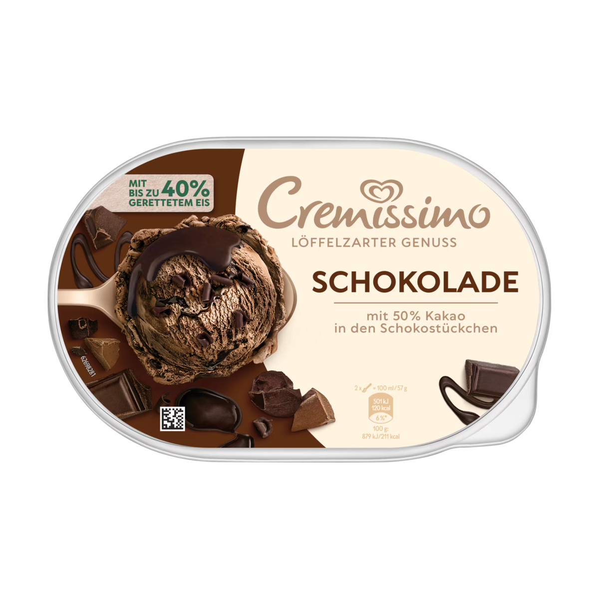 Langnese Cremissimo Schokoladen Eis 825ml
