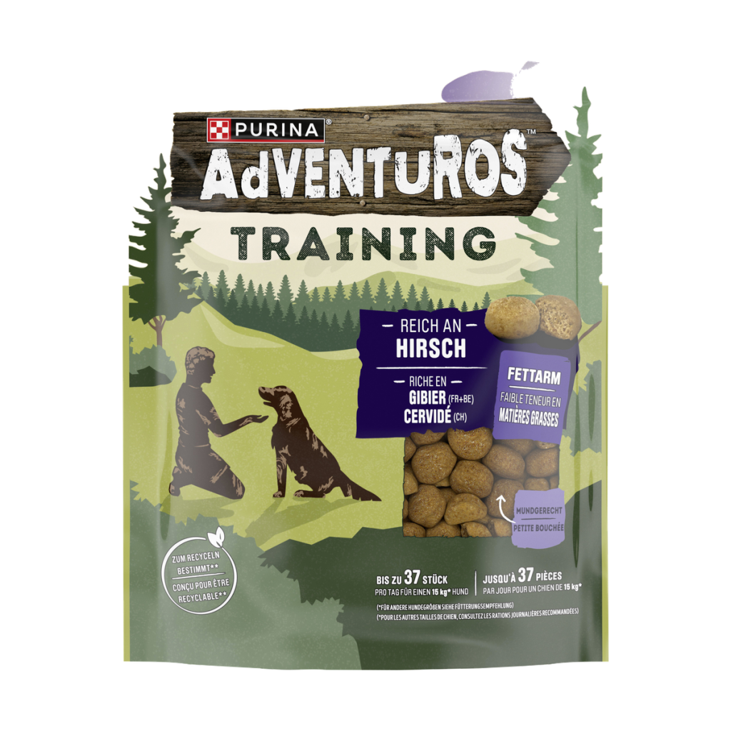 Adventuros Training Treat reich an Hirsch 115g