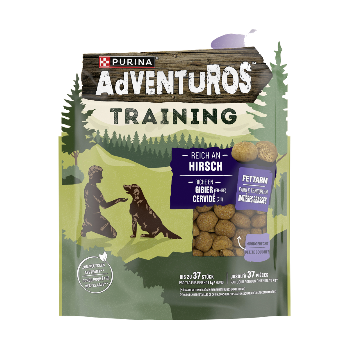 Adventuros Training Treat reich an Hirsch 115g
