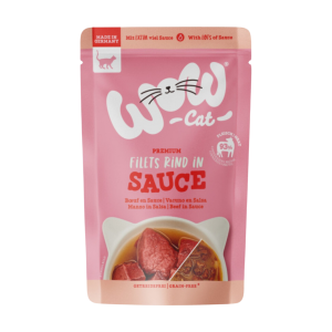 WOW Для кошек говядина, соус 85g