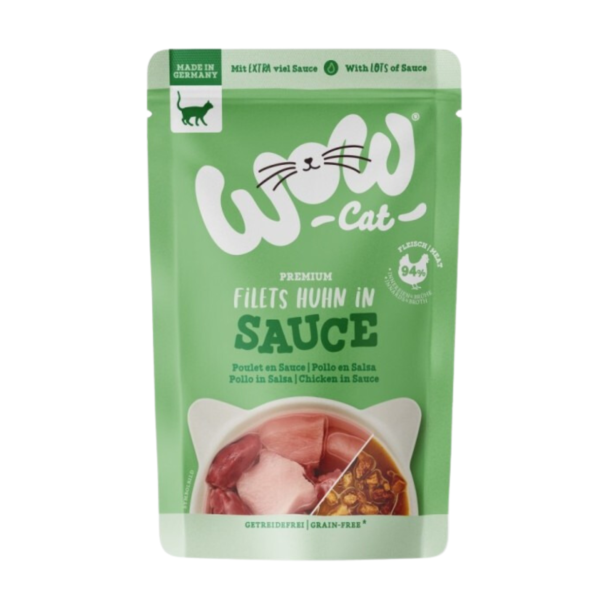 WOW Для кошек курица, соус 85g