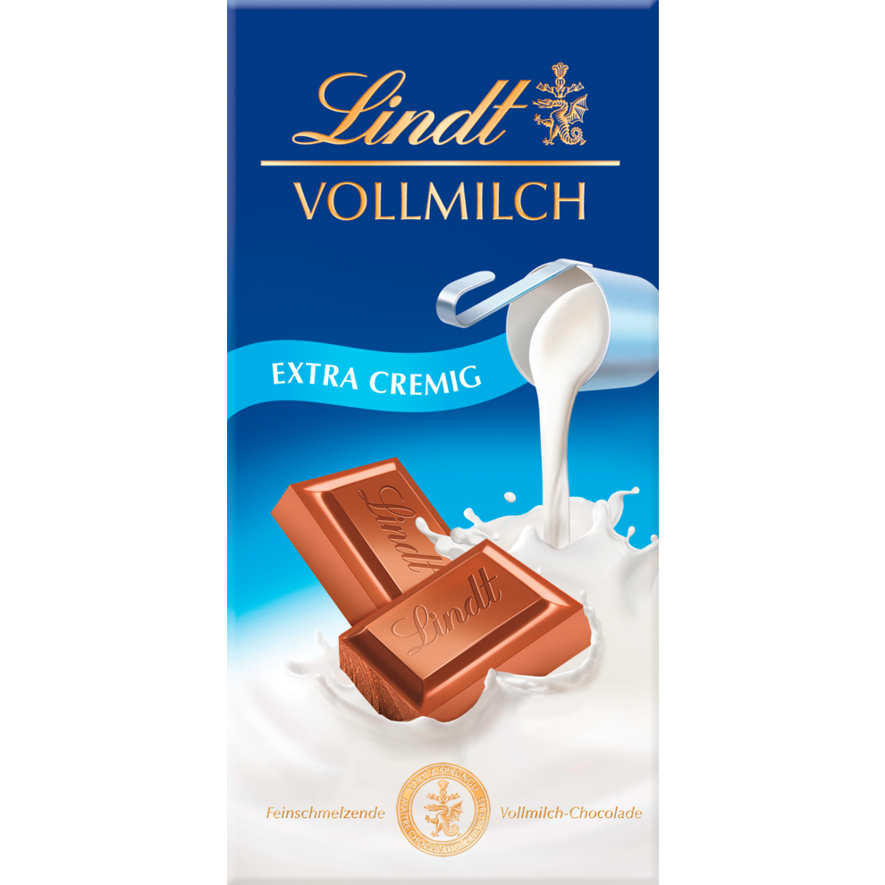 Lindt Плитка цельное молоко 100g
