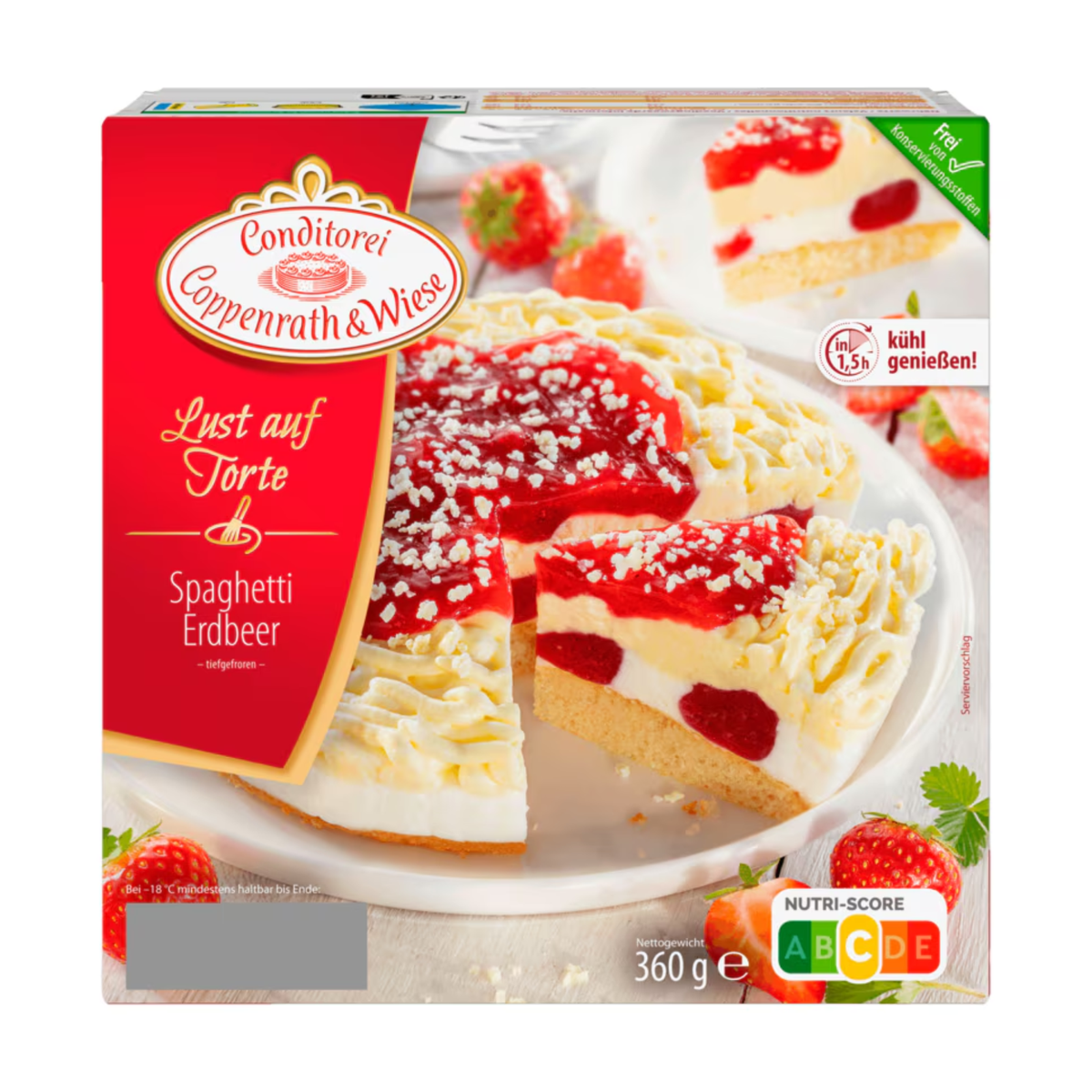 Coppenrath&Wiese Spaghetti-Erdbeer-Torte 360g