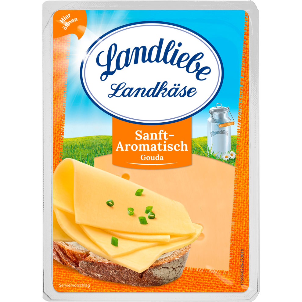 Landliebe Aufschnittkäse Gouda 48% Vollfettstufe 150g
