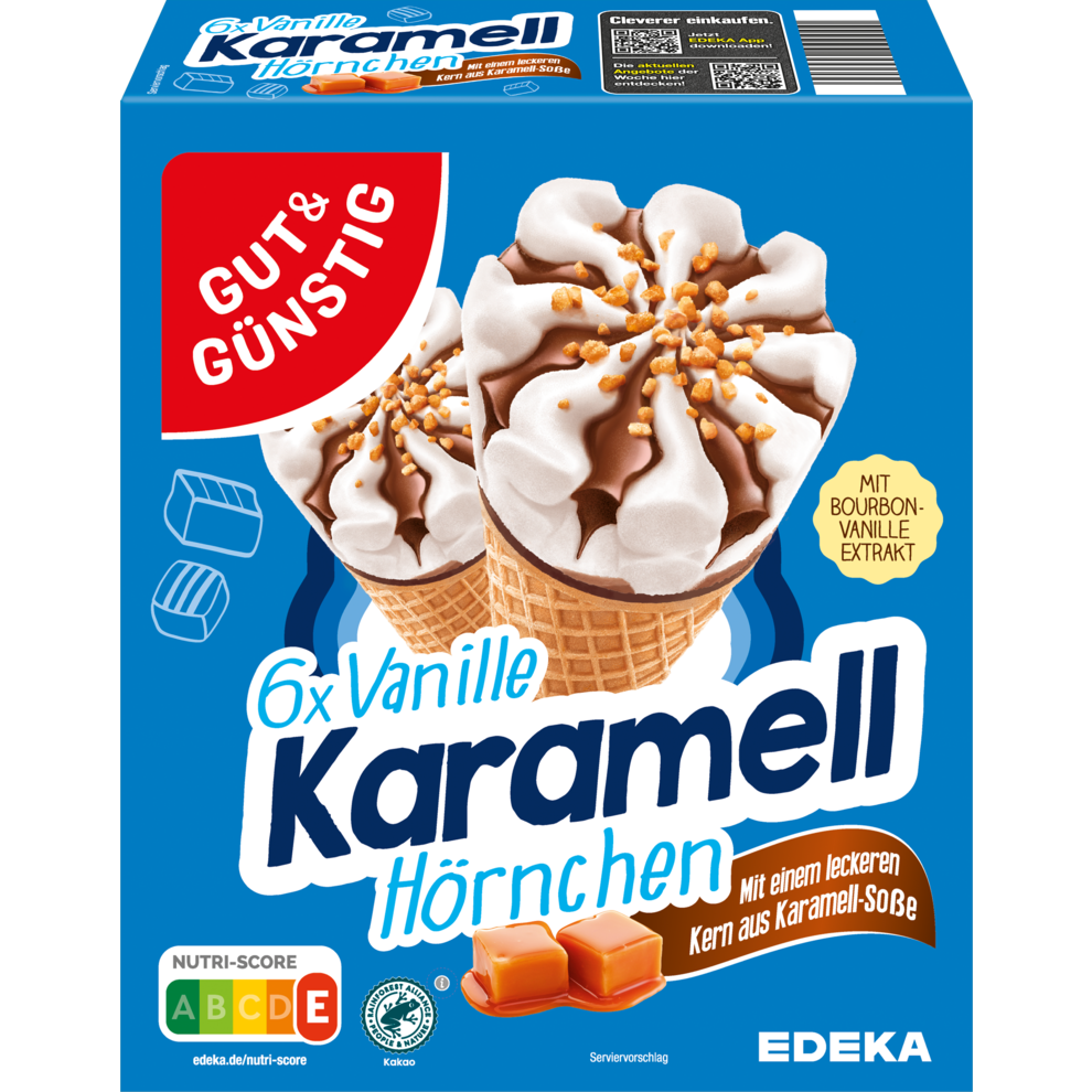 GUT&GÜNSTIG Vanille Karamell Hörnchen 6x120ml