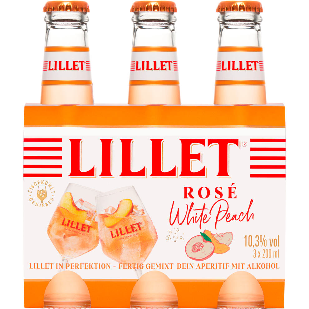 Lillet Белый персик 10,3% 3x0,2l
