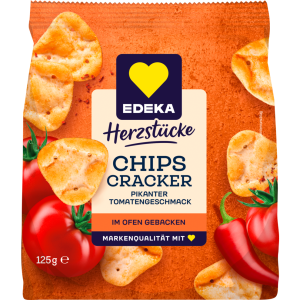 EDEKA Herzstücke Chips Cracker Pikante Tomate 125g