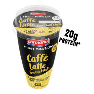 Ehrmann Высокобелковый кофе латте карамель стиль 250ml